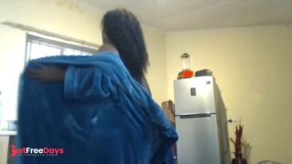 [GetFreeDays.com] Horny Black Bbw Milf Moaning Loud And Stip Teasing At The Kitchen Sex Clip February 2023-5