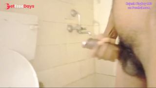 Rajesh Playboy 993 Masturbating Big Cock and Cumming in the Bathroom. Huge Cumshot Big Cum Load-7