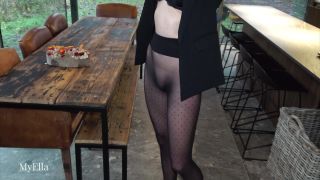 adult video clip 28 MyElla – Amazing footjob in seamless polkadot pantyhose, xvideos fetish on fetish porn -1