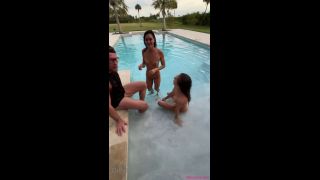 Bryce Adams Big Booty Bailey First Time Sharing BF In The Pool 1 Onlyfans (Amateur porn)-0