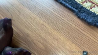 TATIANA - tatianasnaughtytoes () Tatianasnaughtytoes - new june over min video black sheer nylons with my purple long toenails 22-06-2021-9