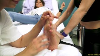 online clip 10 BizarreInterrogationsFootTickle – Victoria Thieving Hospital Staffer’s Long Toe and Wrinkled Sole Tickle Abuse | f/f | feet porn stocking foot fetish-8