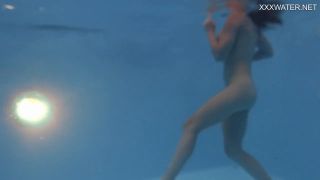 Lesbian Girls Girlfriends enjoy swimming naked together-7