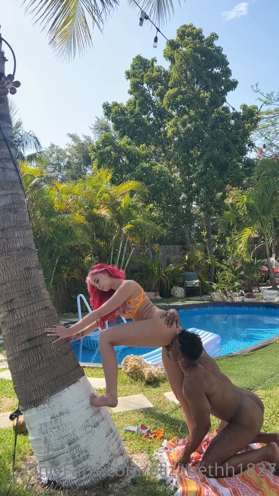 MacKenzie Holmes Girl Cheats On Her Boyfriend In The Backyard With BBC (Euro sex)