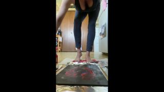 Foot Print Painting BBS R Milf-3