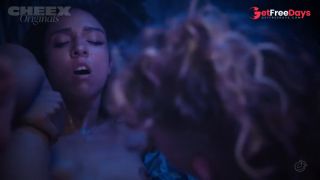 Sexy July Vaya Uses Dildo With Serafina Sky In Lesbian Sex-9