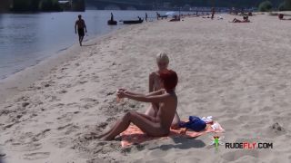 Some nude fun at non nude beach.. 1 280 on voyeur -9