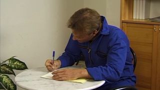 German hairy housewife Fenna fucks the heating engineer with her pussy! - Teen-1