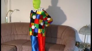 Porn tube Flexi doll in clown costume  2019-04-29-2