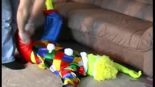 Porn tube Flexi doll in clown costume  2019-04-29-6