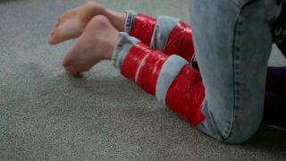 adult xxx clip 42 Restrained Elegance - Tape Tied Damsel - and the clock is ticking - UltraHD 4K 2160p on lesbian girls used condom fetish-8