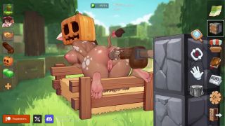 Alenkah - cute furry girl gets ass fucked by big black cock. minecraft. female voice-8