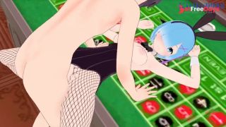 [GetFreeDays.com] Rem Bunny Girl and I have intense sex in the casino. - ReZero Hentai Adult Film February 2023-9