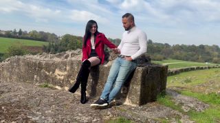 Marina - sex with a French woman in the ruins of a fortress-1