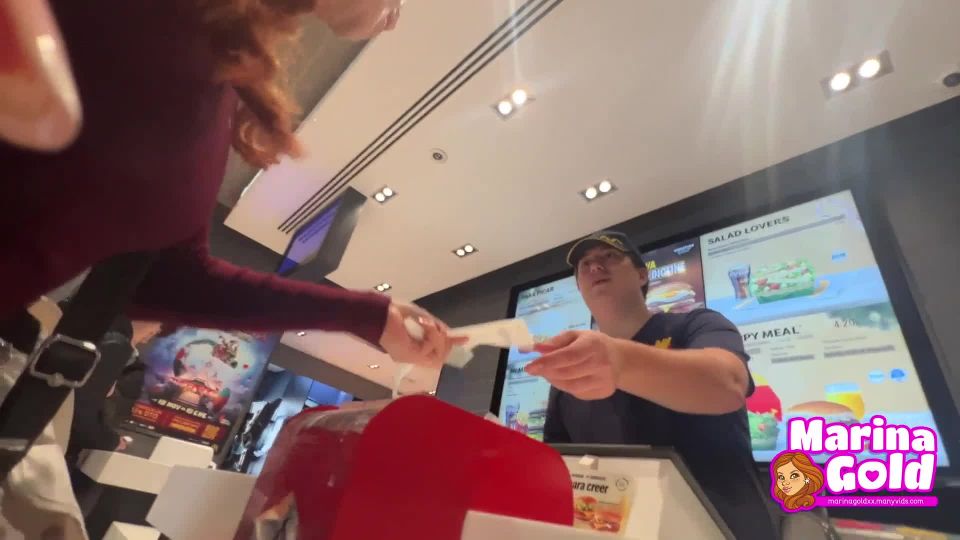 online porn video 47 Marina Gold – Cum Drenched Teen Eats A Burger Bukkake on public soles fetish