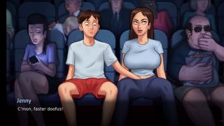 Big Ass Dabby and anon go to flim hall to saw flim then after some time dabby in mood in summer time saga ne-0