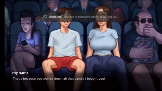 Big Ass Dabby and anon go to flim hall to saw flim then after some time dabby in mood in summer time saga ne-1