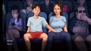Big Ass Dabby and anon go to flim hall to saw flim then after some time dabby in mood in summer time saga ne-5