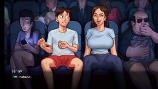 Big Ass Dabby and anon go to flim hall to saw flim then after some time dabby in mood in summer time saga ne-9