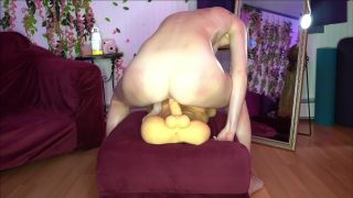 adult video clip 47 gay fetish gear AdoraLotus – Squat Riding Challenge, redhead on fetish porn-6