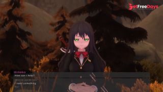 Monster Girl Tailes 2 - I get a Footjob from a cute cat monster girl - Hentai Game-9