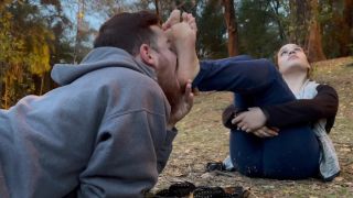My man WORSHIP my FEET in a PUBLIC PARK Download New Porn...-9