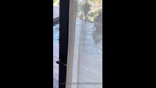 ScarlettKissesXO OF Poolside Fuck Onlyfans (Pornstar)-1