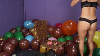 Custom Fetish - Sexy Amber Sit Pops Balloons - Fetish-1