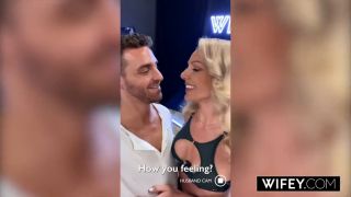 Hotwife Cute Blonde Hotwife Victoria Rey gets Fucked Doggystyle while Holding Hubbys...-2