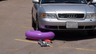 Custom Fetish - Madison Crushes Inflatables With Car HD - Fetish-6