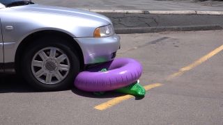 Custom Fetish - Madison Crushes Inflatables With Car HD - Fetish-9