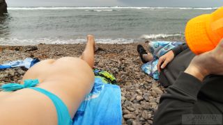 Stranger Puts Oil On Me And Gives A Quick Fuck On Public Beach  XSanyAn.-9