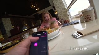 online xxx video 7 amateur caught Kisankanna1 – Orgasm in a Restaurant, vibrator on amateur porn-1