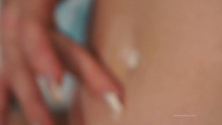 Custom Fetish - Amber Cleans Lotions and Pokes Her Belly - Fetish-3