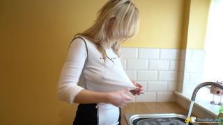 UpSkirt Jerk - Kitchen Trouble - (Femdom porn)-2