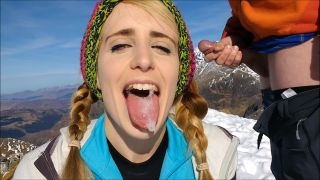 free porn clip 34 Mountain Top Blowjob With Cum Swallow 1080p – Sammie Cee | outdoor public blowjobs | blowjob porn first blowjob-9