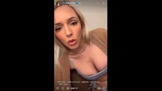 Abby Rao, Thicc Blonde Teasing Her Hot Body In The Bathroom Live Stream Onlyfans (Blonde porn)-0