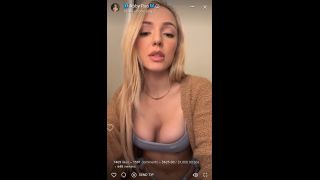Abby Rao, Thicc Blonde Teasing Her Hot Body In The Bathroom Live Stream Onlyfans (Blonde porn)-6