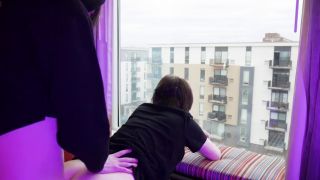 Femboy Bubble Butt Femboy suck and fuck by the hotel window-6
