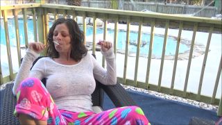 Kat Wilder - Smoking In My PJs - Smoking-5