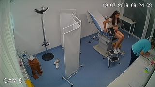 Voyeur - Real hidden camera in gynecological cabinet 3 on voyeur -6