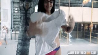 Bella Beretta Public Fuck In Transparent Box (Pornstar)-9