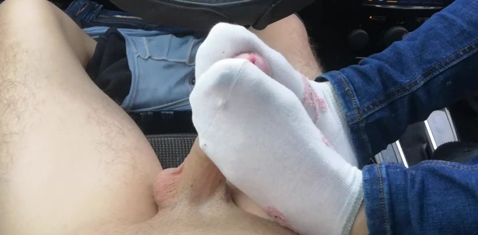 Oksifootjob - Footjob And Sockjob And Handjob In Car