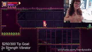 nerdysadie-onlyfans 2023-06-29 Lewd Gaming Stream with my g-spot vibrator ~ 2 big orgasms!!-0