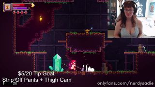 nerdysadie-onlyfans 2023-06-29 Lewd Gaming Stream with my g-spot vibrator ~ 2 big orgasms!!-2