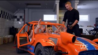 Kimber Delice and Eva Berger Scouring The Pipe Threesome In The Service Garage (Hardcore porn)-5