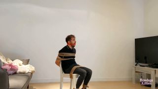 Bondage Kitties Girlfriend and mistress take revenge on boy on Valentines Day (Fetish porn)-6