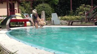 Four Mature Lesbians Eat Pussy Poolside lesbian -0