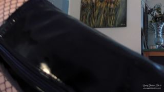 adult clip 43 Young Goddess Kim - The Neighbours Fantasy, leather femdom on pov -7