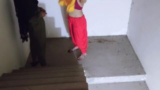 DESI BRITISH BHABI - Meet My Girlfriend in Stairs-Pakistani Horny Girl-9